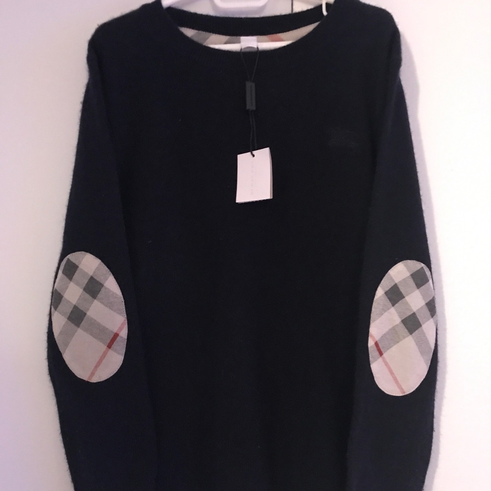 Children’s Burberry elbow patch cashmere Sweater